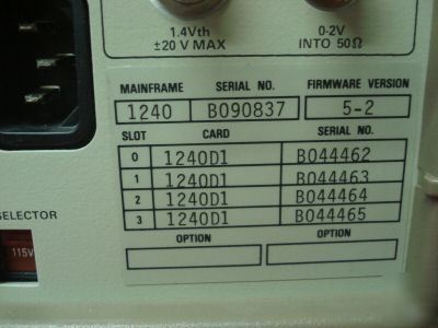 Tektronix 1240 logic analyzer w/ ram pack