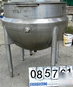 Used: cherry burrell kettle, 200 gallon, 304 stainless