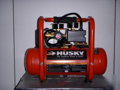  husky 2 nailer (nail gun) air compressor combo kit