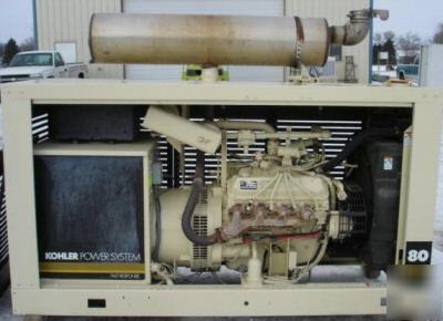 80KW kohler natural gas / propane generator