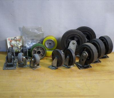 18PC lot industrial casters & wheels 3