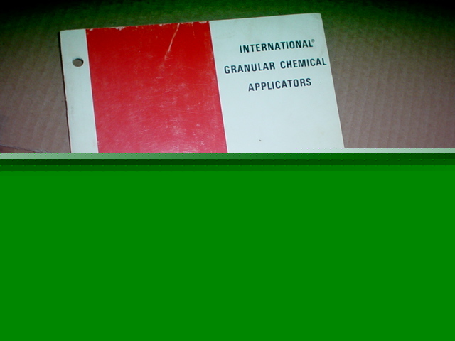 Ih granular chemical applicator operator manual