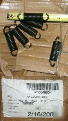 New helical extension springs 