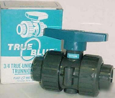 New plast-o-matic true blue pvc ball valve mbv-075VS-pv 