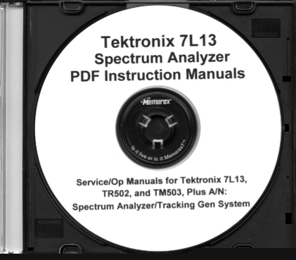 Tek 7L13 TR502 manual set 4 volumes include TM503 +a/n 