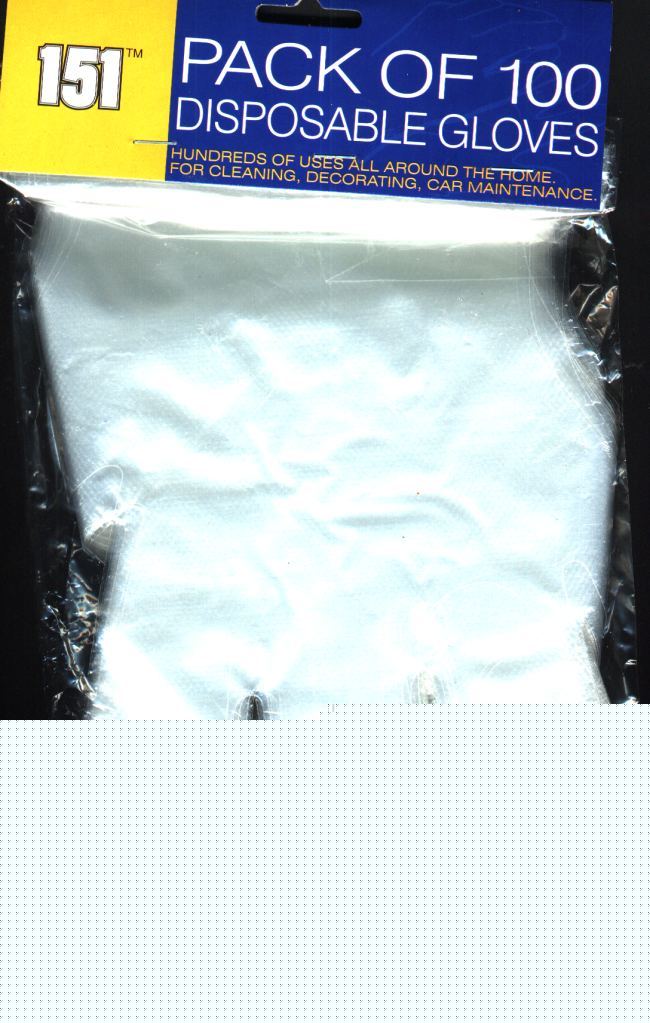 1 pack of *100* disposable gloves - *free post*