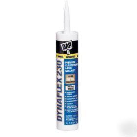 New (12) 10.1OZ tubes of dap dynaflex 230 sealant,white