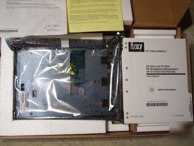 New agilent E1474A six 1X4 rf multiplexer,75 ohm, in box