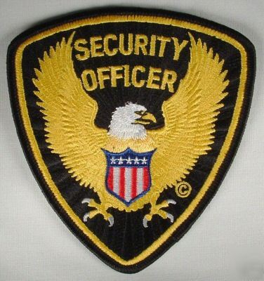 New brand security officer shoulder patch 