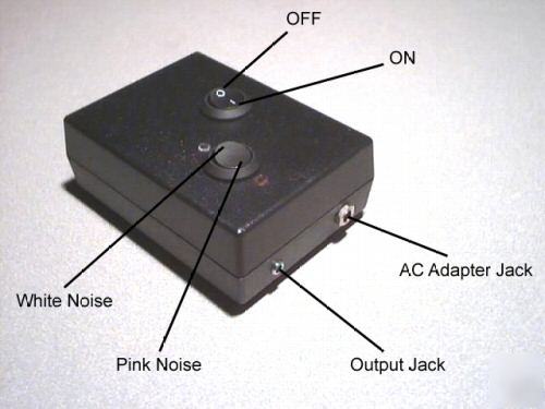 Pink white noise generator superior sound conditioner
