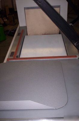 X-rite model 706 l bar sealer with shrink wrap tunnel