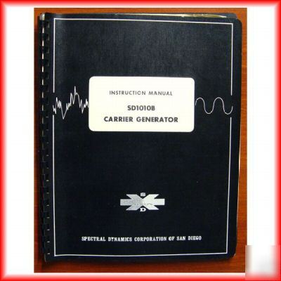 Spectral dynamics SD1010B carrier generator manual