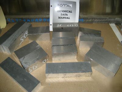 Aluminum fortal plate 1 1/2 - 2 1/8 block stock bar