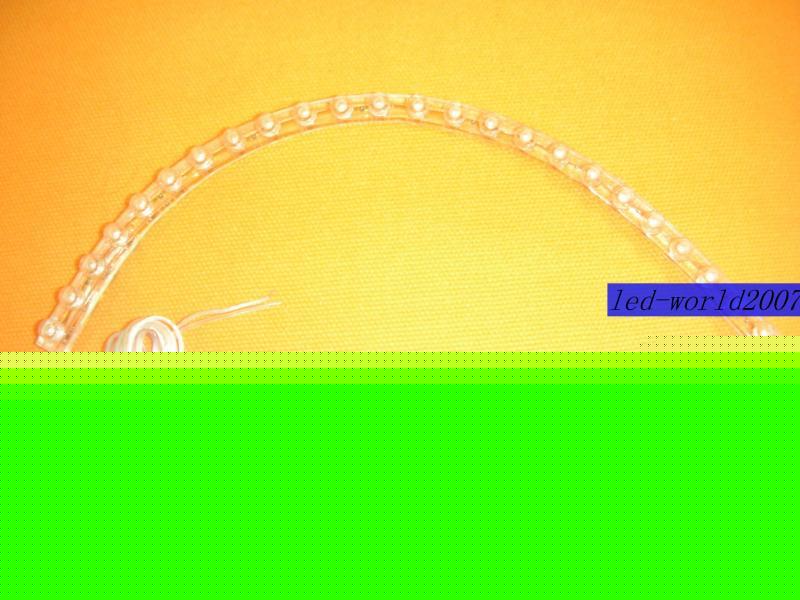Blue 24CM pvc led light strip with 24 led lamp 12V