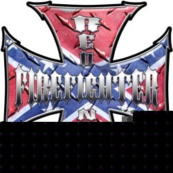 Firefighter decal reflective 6