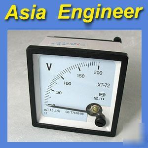 New brand analog volt panel meter ac 200V