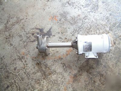 Sethco ss 1 h.p. verticval shaft chemical pump