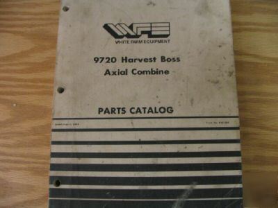White 9720 harvest boss axial combine parts catalog