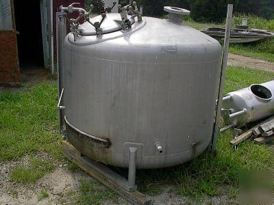 500 gallon stainless steel pressure vessel