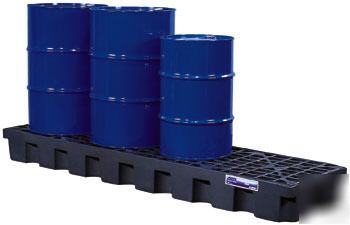 Gator spill control pallet- 4 drum in-line model 28704