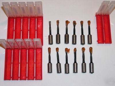 (12) 5MM right hinge & line boring machine drill bits