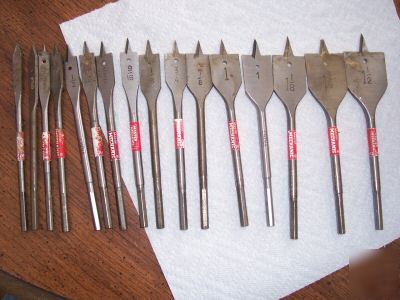 16 spade drill wood bits small to large check it out