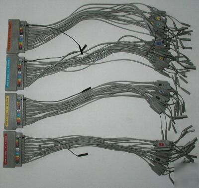 4X hp agilent logic analyzer data & clock pod cable 