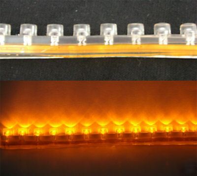 1,amber 48CM neon light stripe 12V water resistance led
