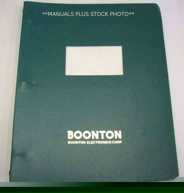Boonton 505 op-instru manual - $5 shipping 
