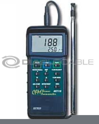 Extech 407119 cfm hot wire thermo-anemometer plus Â°f/Â°c