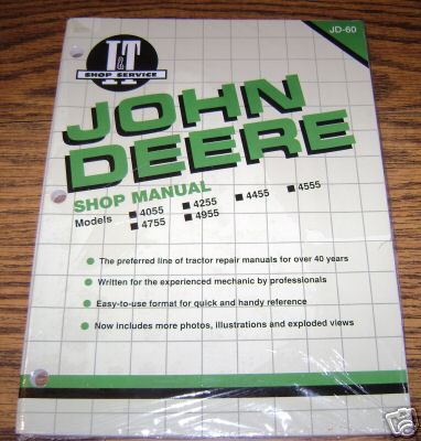 John deere 4055 thru 4955 tractor i&t shop manual
