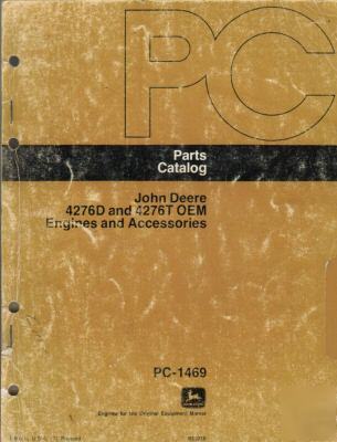 John deere 4276D &t oem engines & access. parts catalog