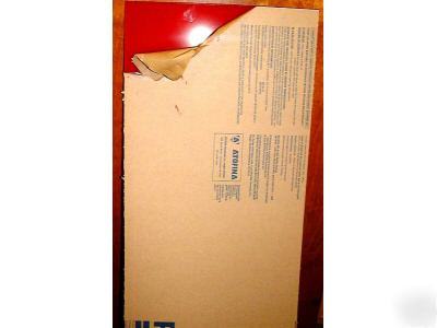 New 1/8 inch red acrylic plexiglass sheet 24 x 29 