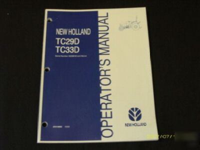 New holland TC29D TC33D tractor operators manual 3