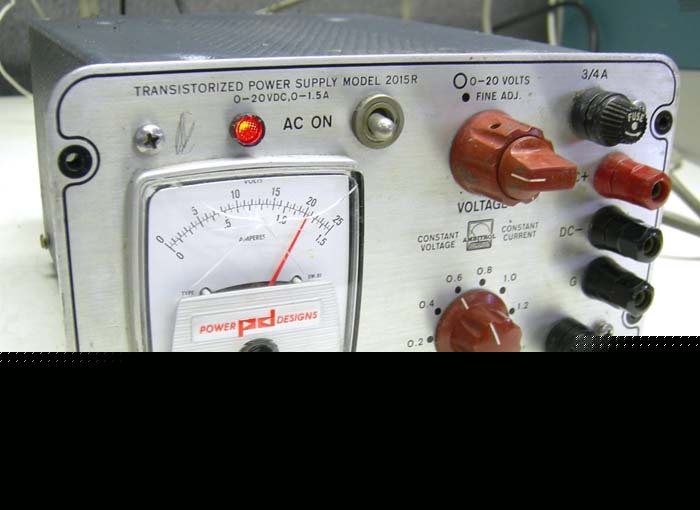 Power designs 2015R dc power supply *tested & works *