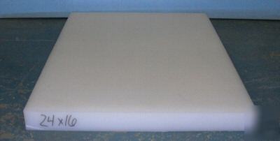 Uhmw tivar 24 x 16 x 1.5 in plastic white uhmwpe