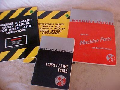 Warner & swasey turret lathe tooling & operation manual
