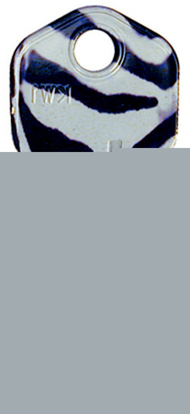 Kwikset lock color key blank blanks KW1 - african zebra