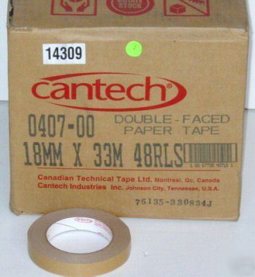 *192 rolls* 18MM x 33M double-face gummed paper tape