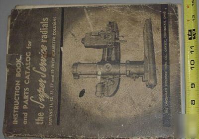 Cincinnati super service radial drill repair manual