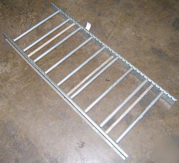Lot 48 sections span-track shelfless conveyor rollers