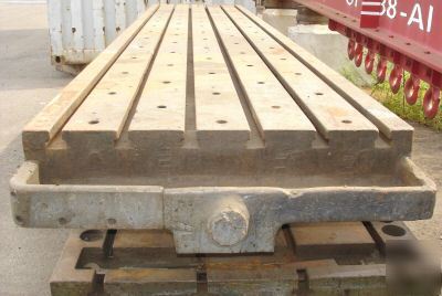 Planer t-slotted table with stops 36X169