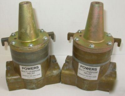 Powers multi-purpose relay model: 243-0009 {lot of 2}