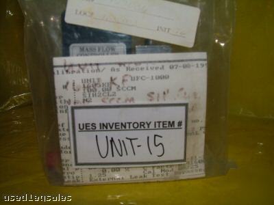 Unit ufc-1000 mass flow controller flow 100 sccm SIHCL2