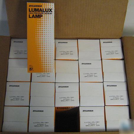 New lot of 20 sylvania LU150/55/sby 150W sodium lamps