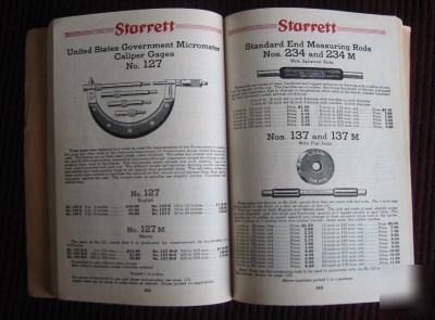 1938 starrett precision tools catalog