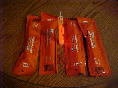 100 orange light sticks survive/camp/fish/hiking/safety