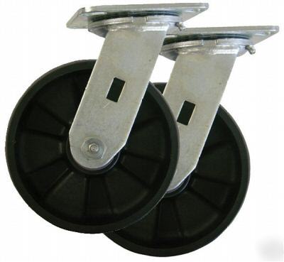 6 x 2 glass filled nylon - swivel caster Ã¢â‚¬â€œ industrial