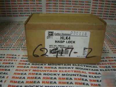 New cutler hammer padlockable handle lock hasp HLK4 