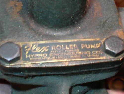 Old brass flex roller pump hypro engineering mi 1000H